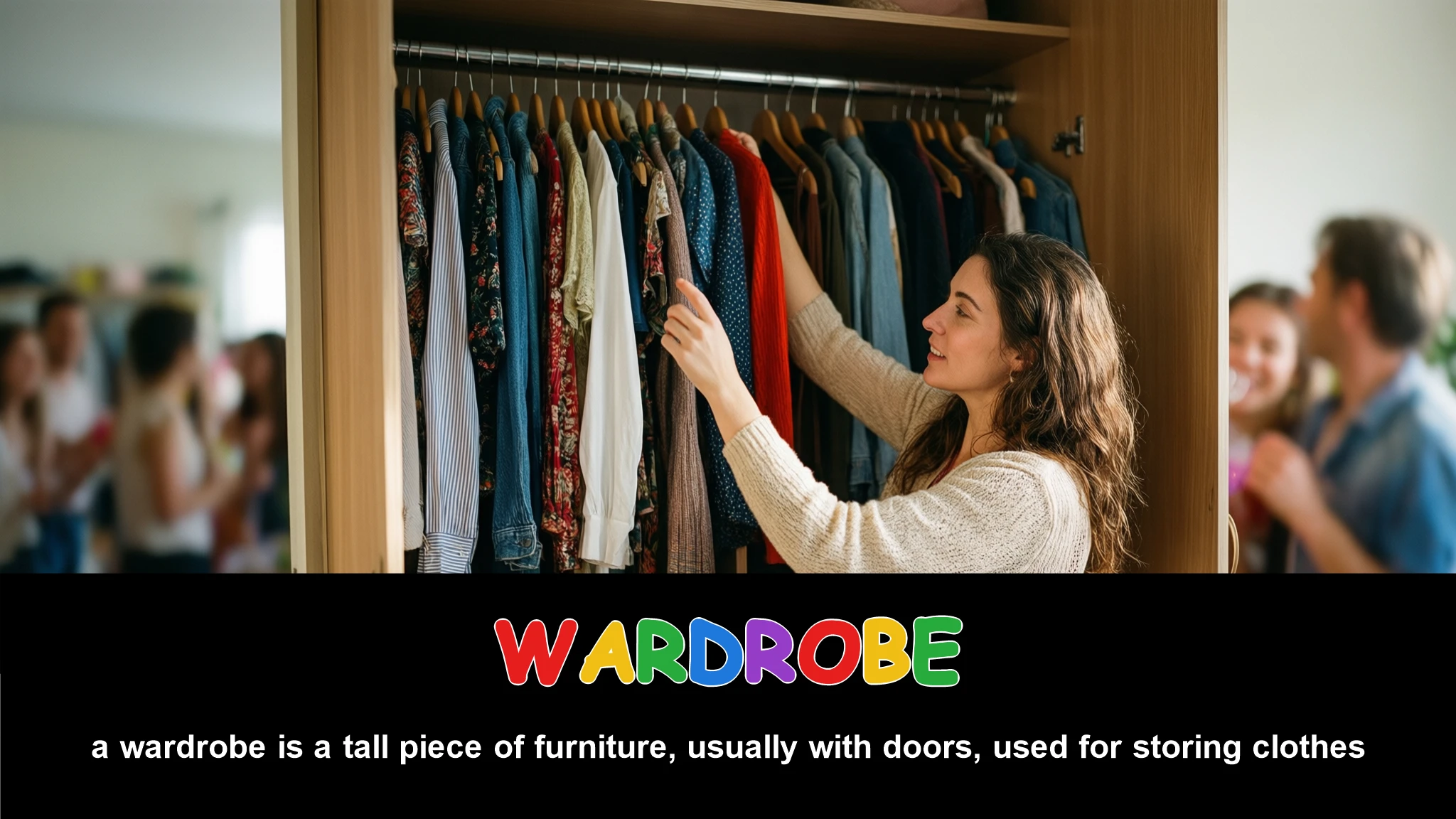 English Illustration for wardrobe